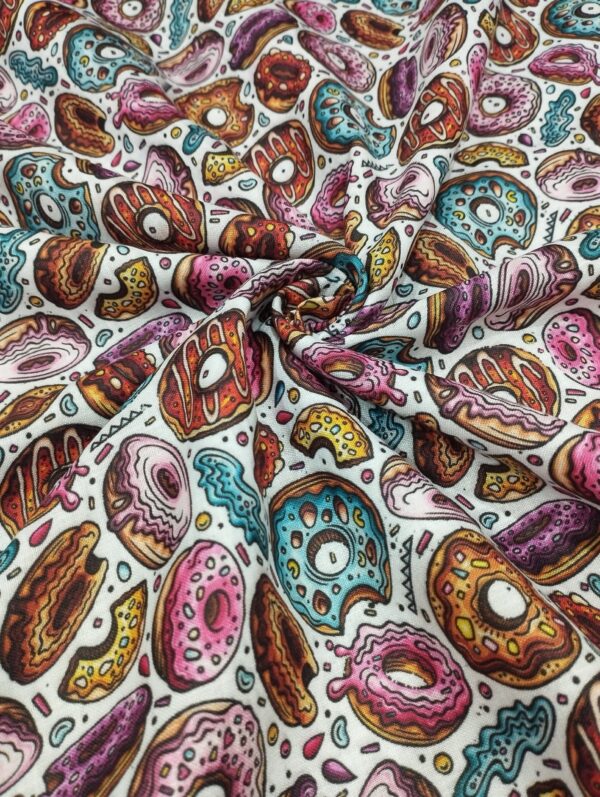 Donut Series-001 design digital print cotton blend fabric 36"