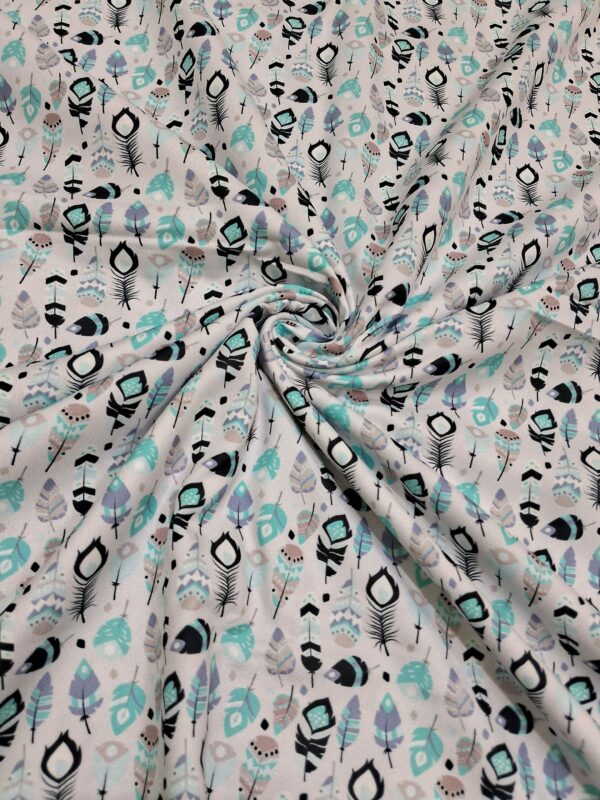 Feather print rayon 44"