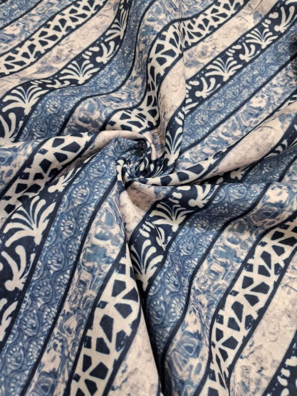 Batik design digital print cotton blend fabric 36"