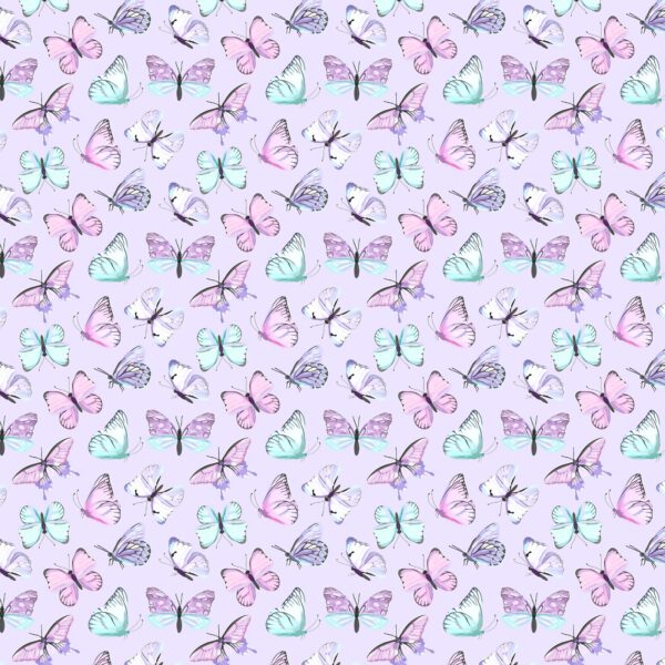 Butterfly purple and mint print customizable
