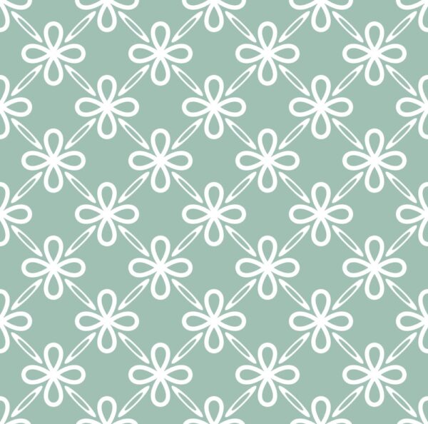 Diagonal Grid with Simple Floral Motifs customizable