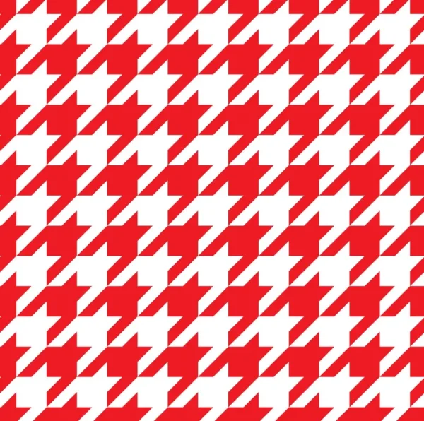 Christmas Red houndstooth pattern customizable