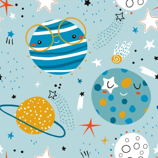 Quirky space print customizable