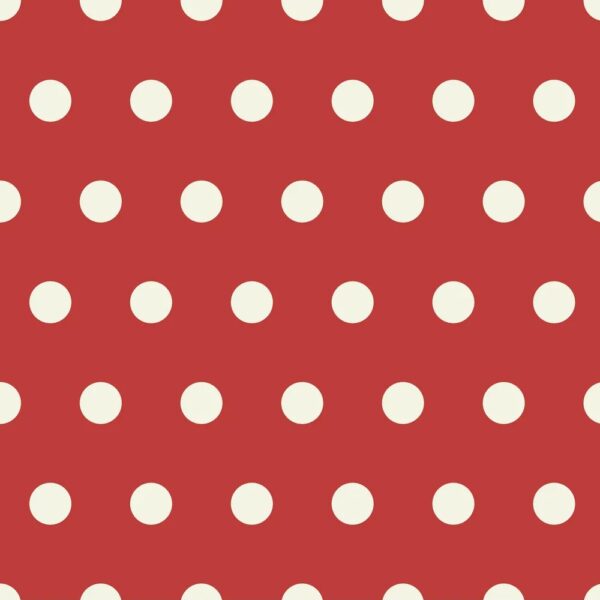 Christmas Red polka pattern customizable