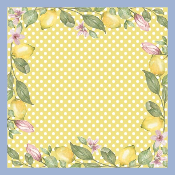 Poly canvas tea mats size: 12"x12"