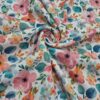 watercolor meadow floral poly canvas fabric 60 inch width