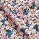 midnight bloom floral poly canvas fabric 60 inch width