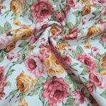 vintage bouquet floral poly canvas fabric 60 inch width